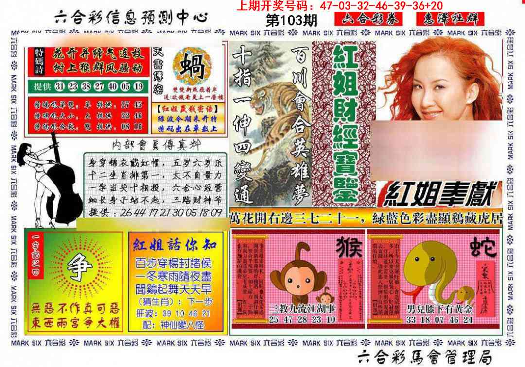 103期红姐财经宝鉴[图]